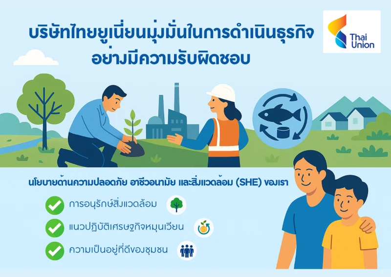 นโยบายด้านความปลอดภัย อาชีวอนามัย และสิ่งแวดล้อม (SHE)