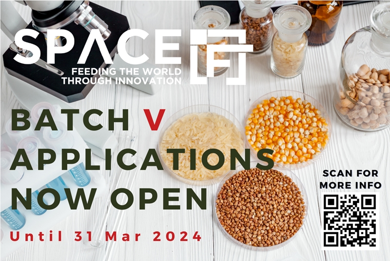 SPACE-F Invites Food-Tech Startups to Join Batch 5 Incubator and Accelerator Program